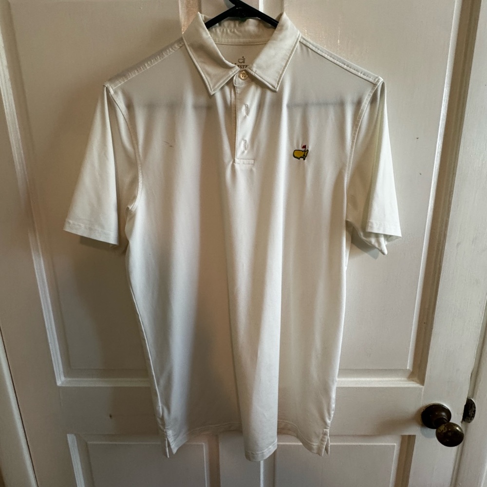 Masters white Polo Shirt with Logo
